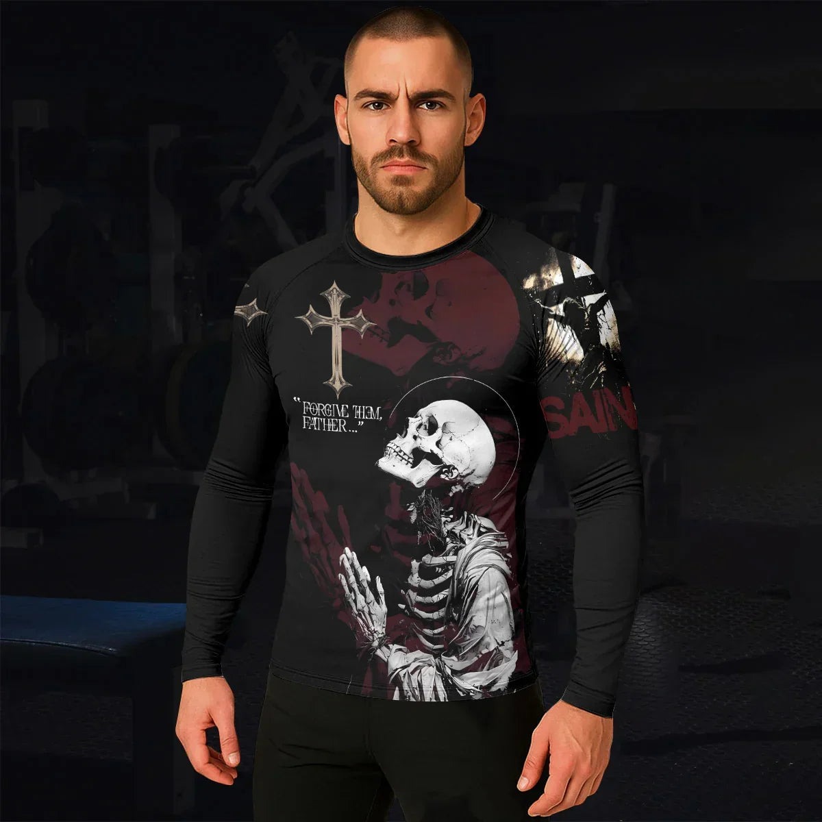 Forgive Them Father Rash Guard