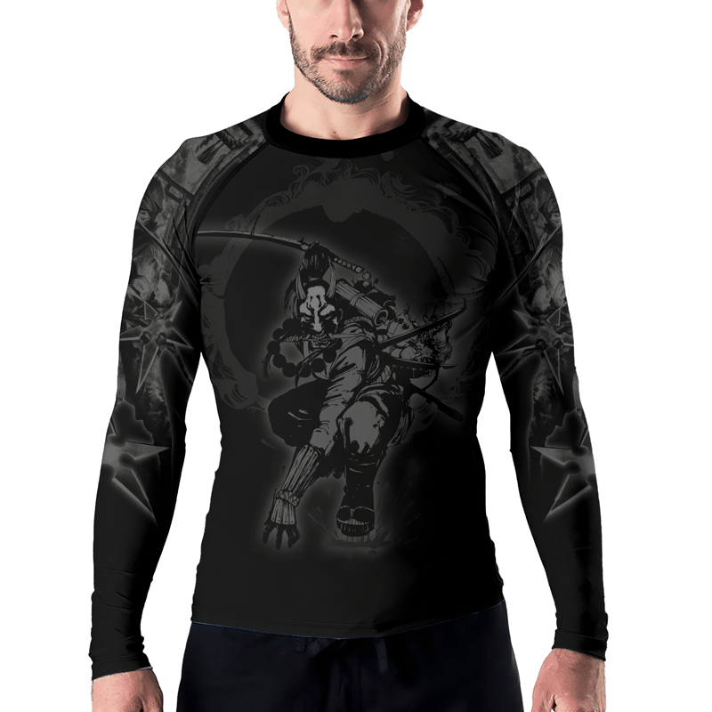 Rashninja Warrior's Whispers Men's Long Sleeve Rash Guard