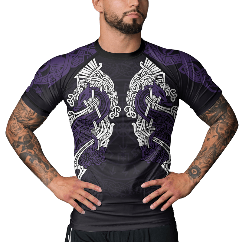 Rashninja Thor's Mighty Hammer Men's Short Sleeve Rash Guard