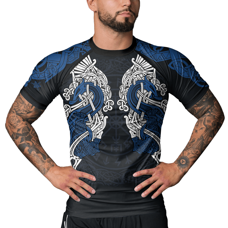 Rashninja Thor's Mighty Hammer Men's Short Sleeve Rash Guard