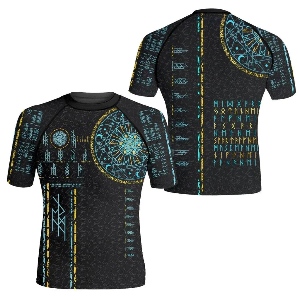 Viking Nine World Men's Short Sleeve Rash Guard
