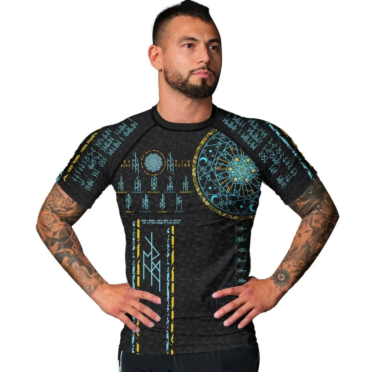 Viking Nine World Men's Short Sleeve Rash Guard