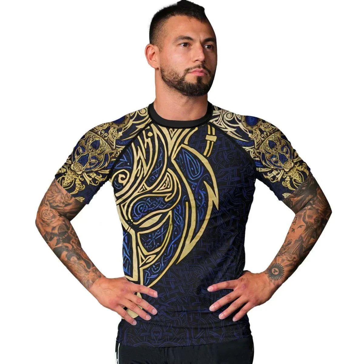 Björn Viking Lion King Men's Short Sleeve Rash Guard
