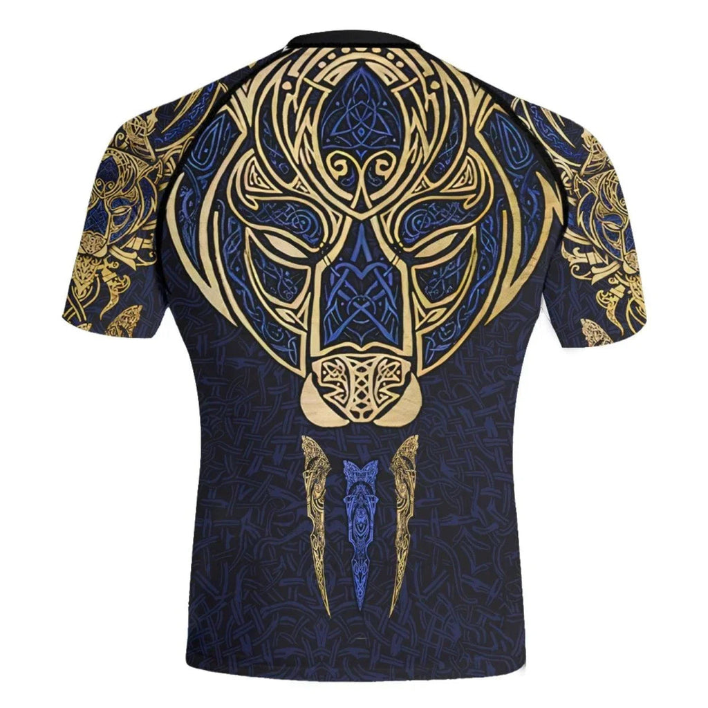 Björn Viking Lion King Men's Short Sleeve Rash Guard