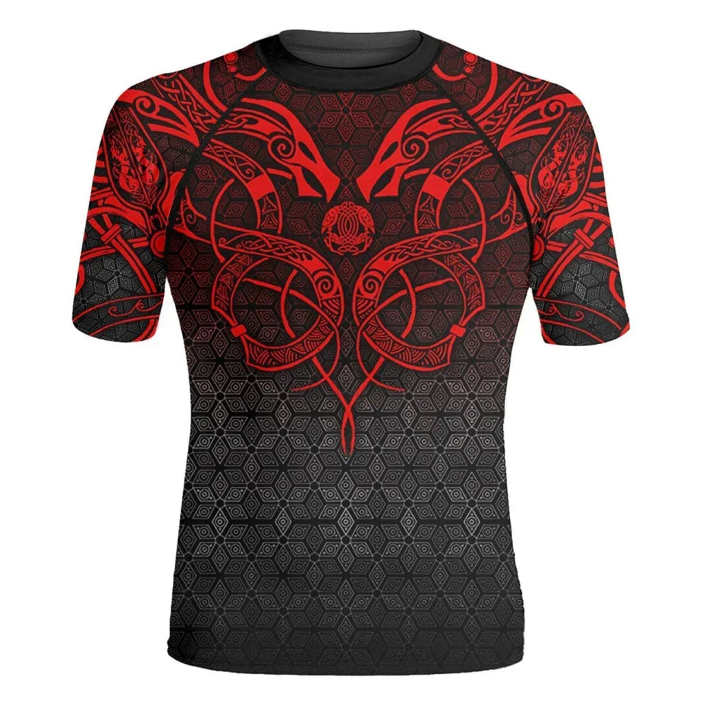 Viking Fenrir Rune 2 High Quality Men's Short Sleeve Rash Guard