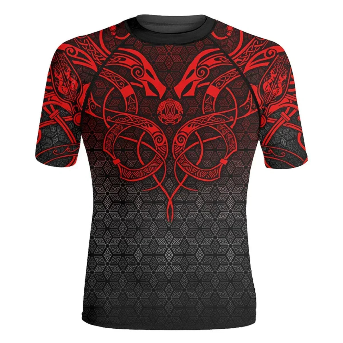 Viking Fenrir Rune 2 High Quality Men's Short Sleeve Rash Guard