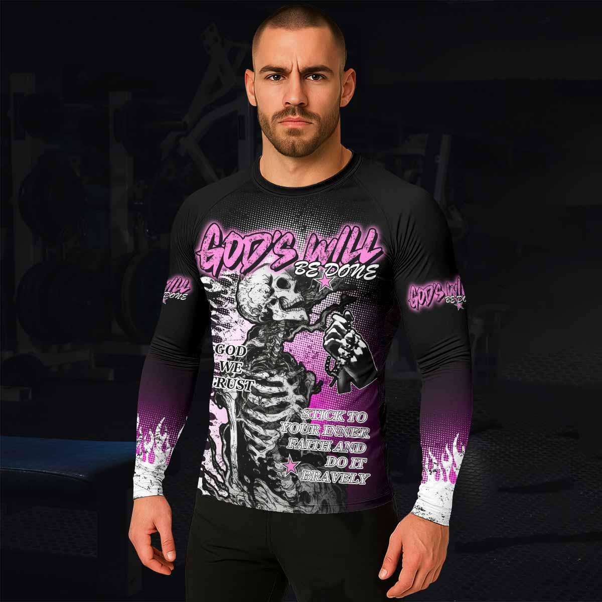 God's Will Be Done Rash Guard