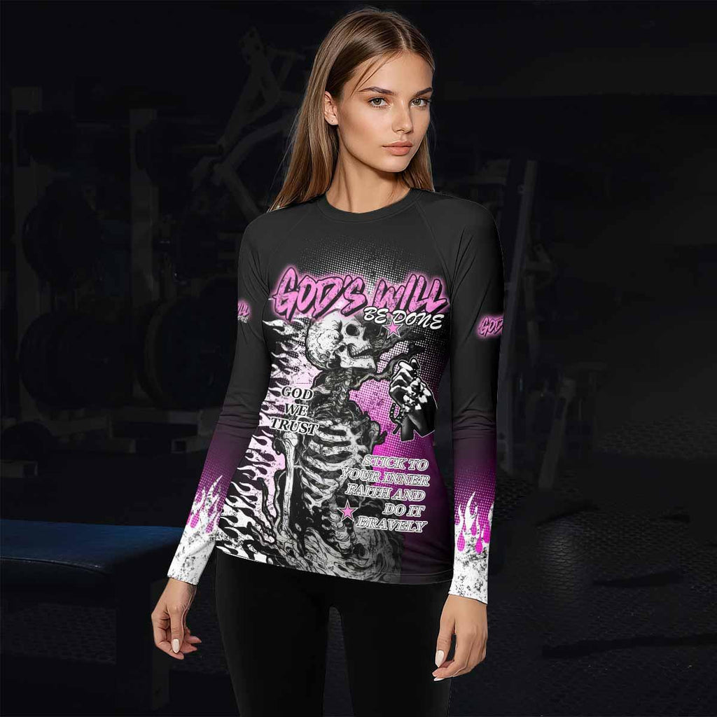God's Will Be Done Rash Guard