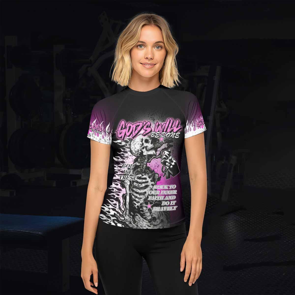 God's Will Be Done Rash Guard