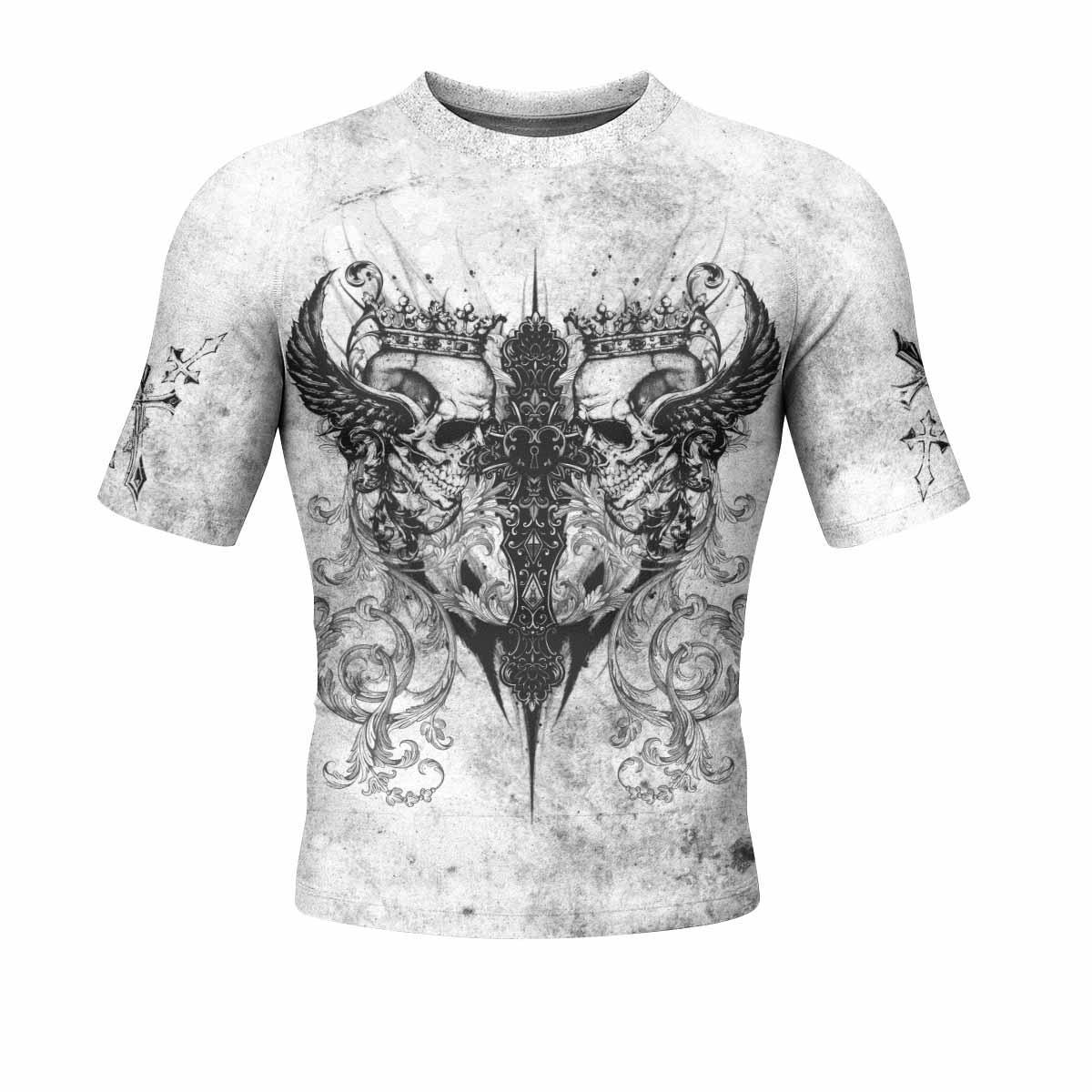 Gothic Angel Cross Rash Guard