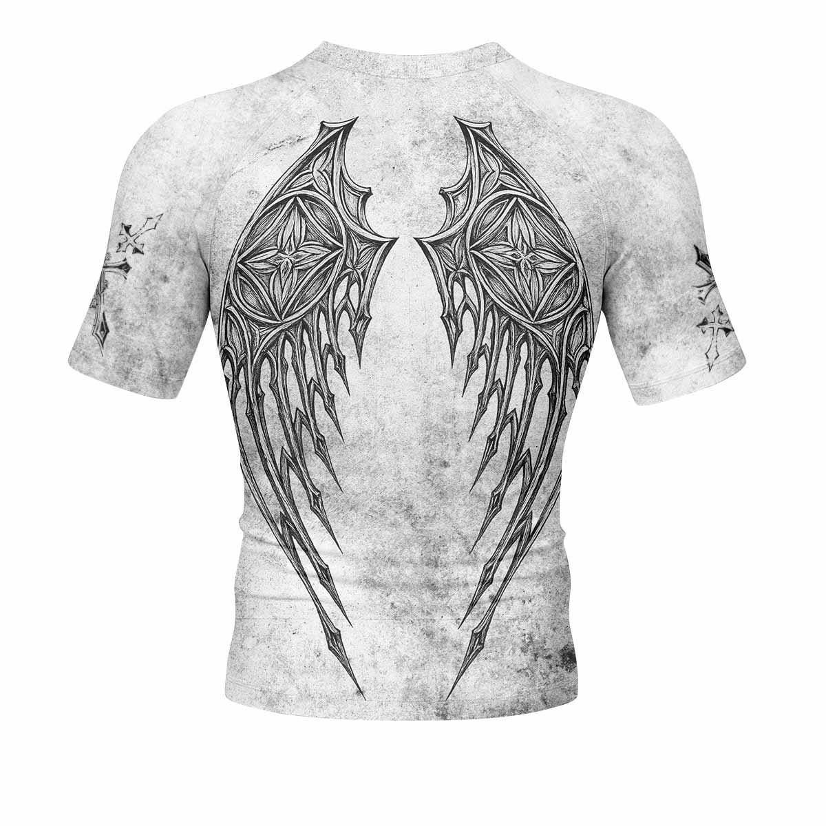 Gothic Angel Cross Rash Guard