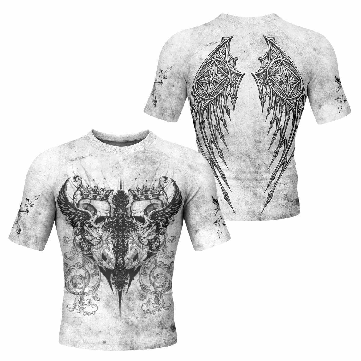 Gothic Angel Cross Rash Guard