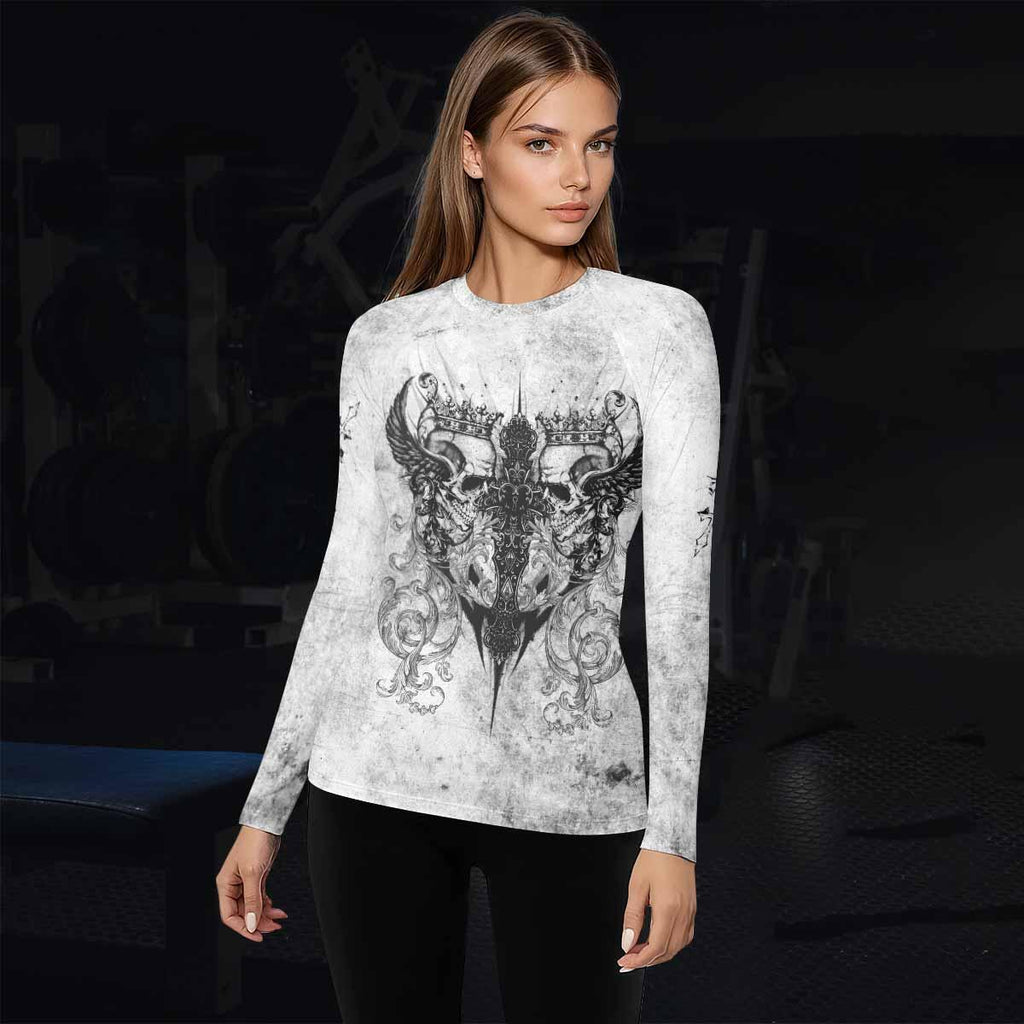 Gothic Angel Cross Rash Guard