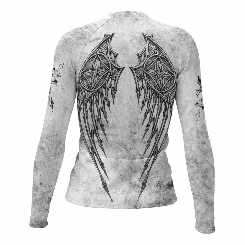 Gothic Angel Cross Rash Guard