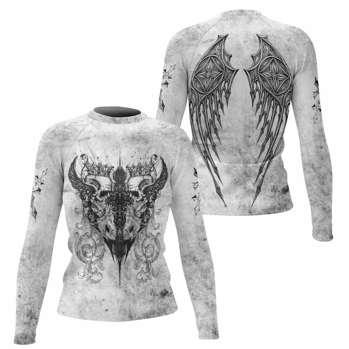 Gothic Angel Cross Rash Guard