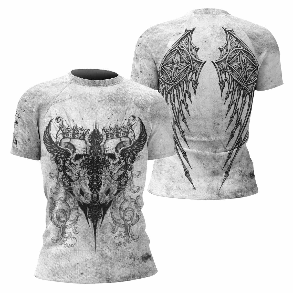 Gothic Angel Cross Rash Guard