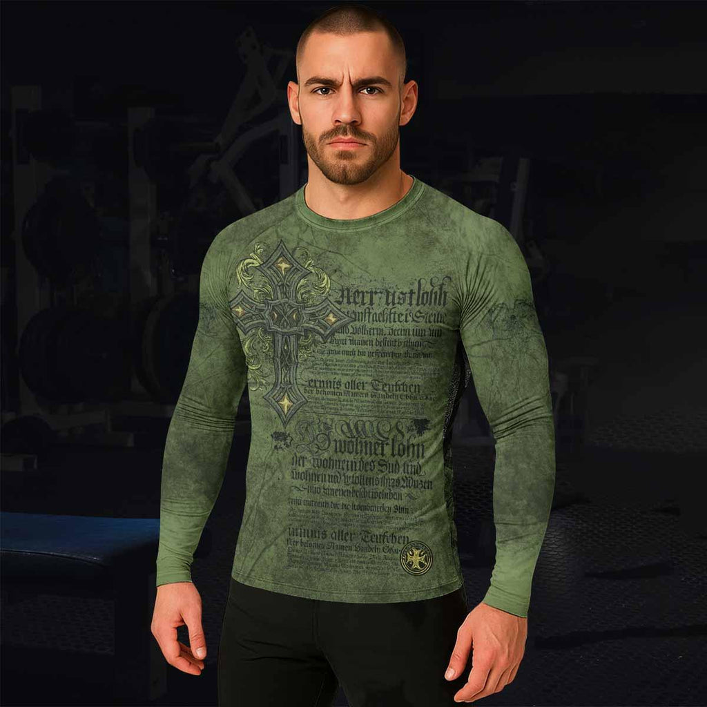 Gothic Cross Rash Guard