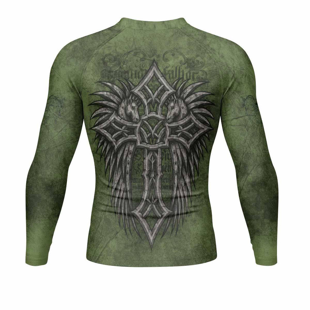 Gothic Cross Rash Guard