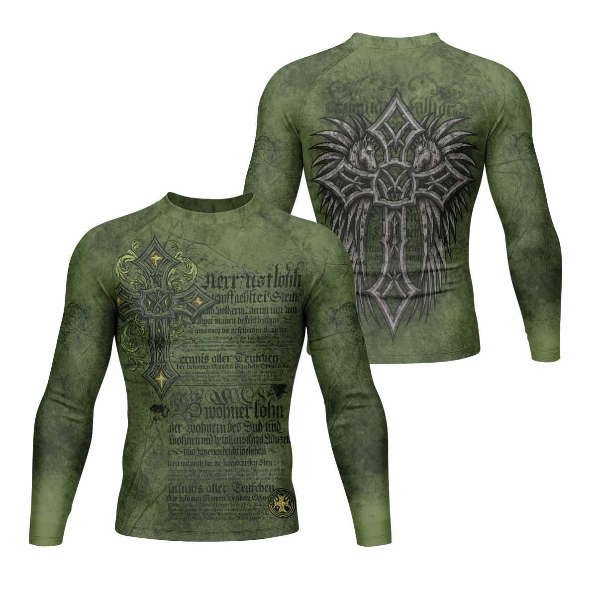 Gothic Cross Rash Guard
