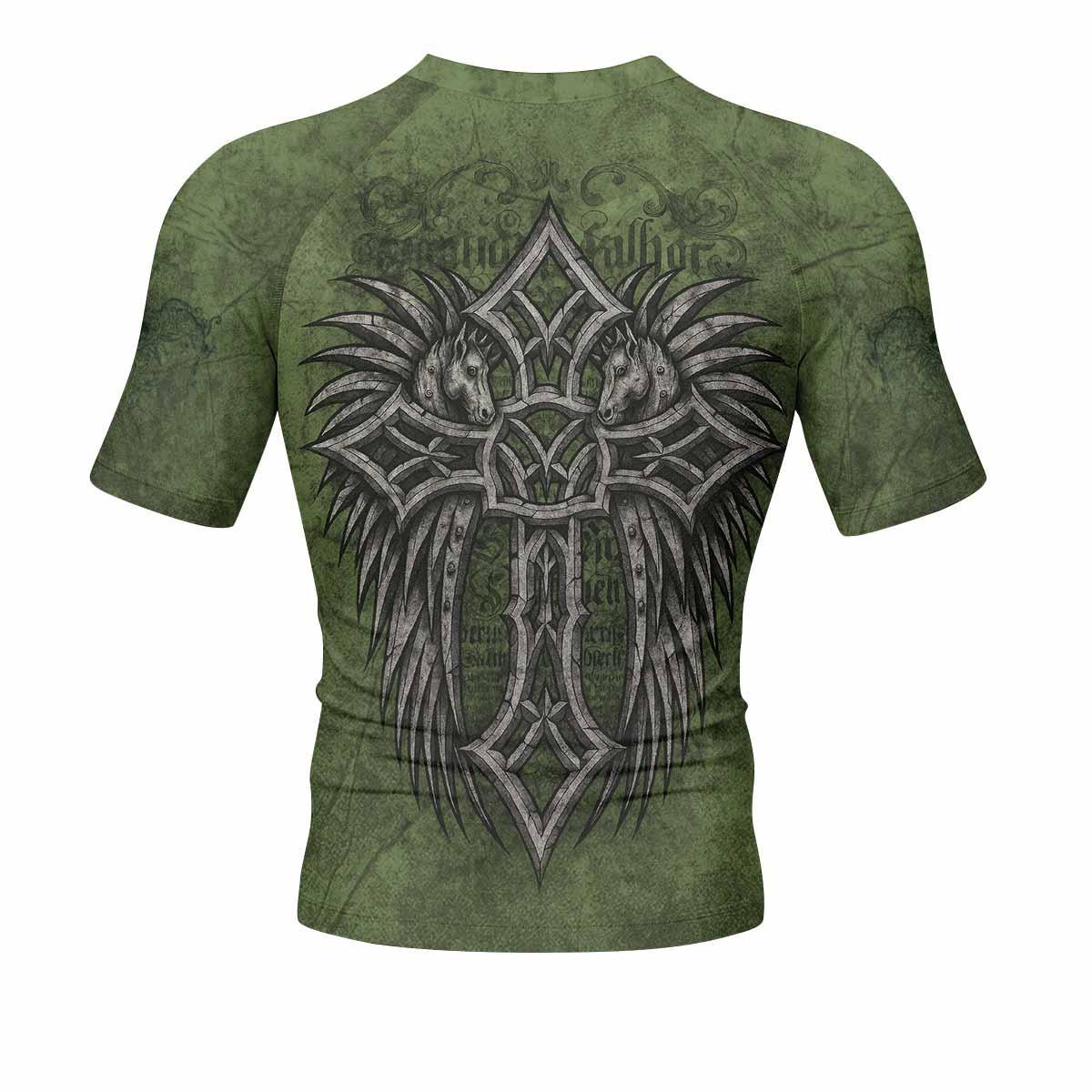 Gothic Cross Rash Guard