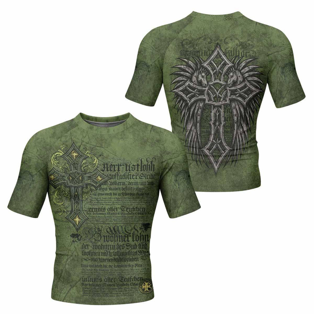 Gothic Cross Rash Guard