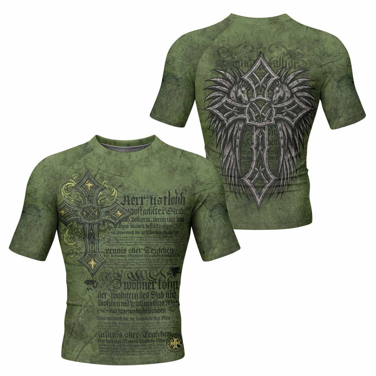 Gothic Cross Rash Guard