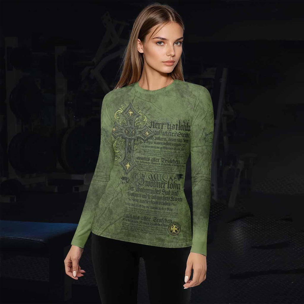 Gothic Cross Rash Guard