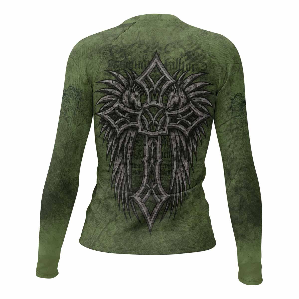 Gothic Cross Rash Guard