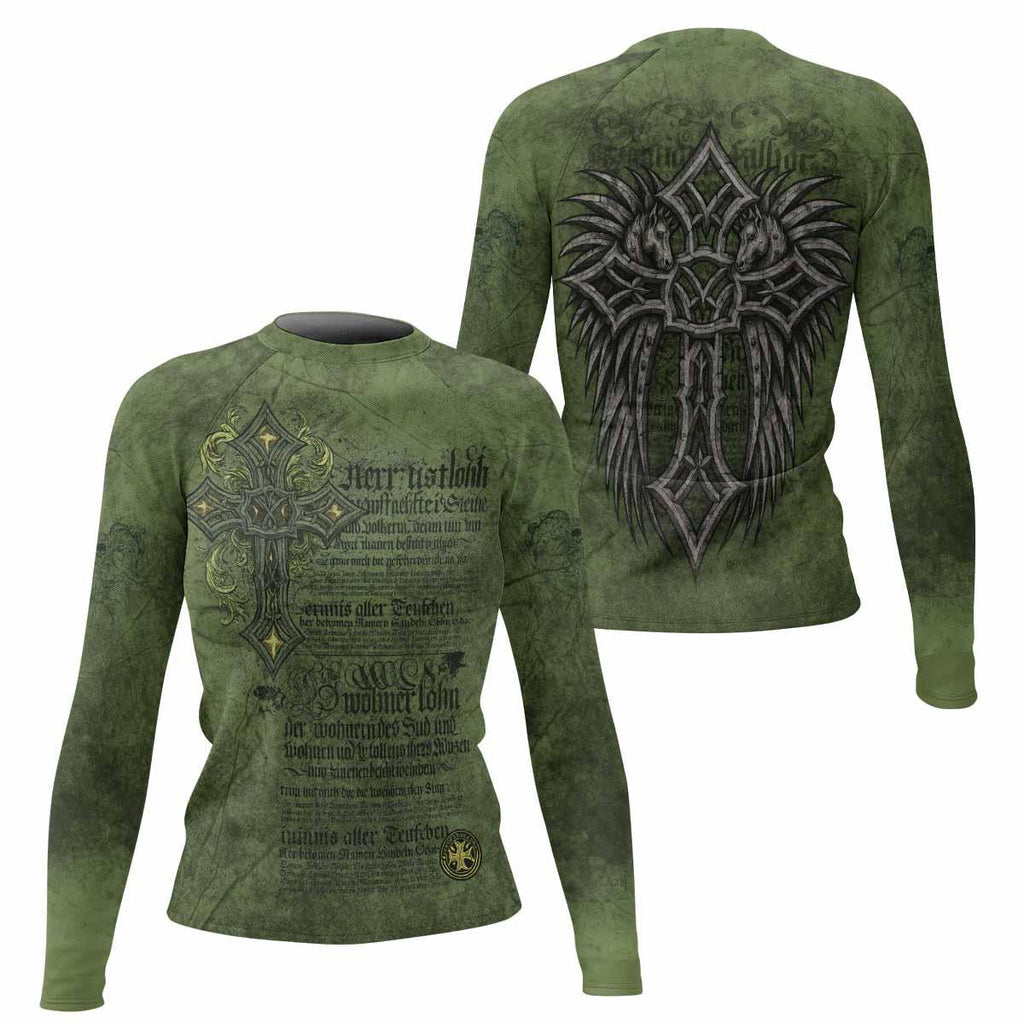 Gothic Cross Rash Guard