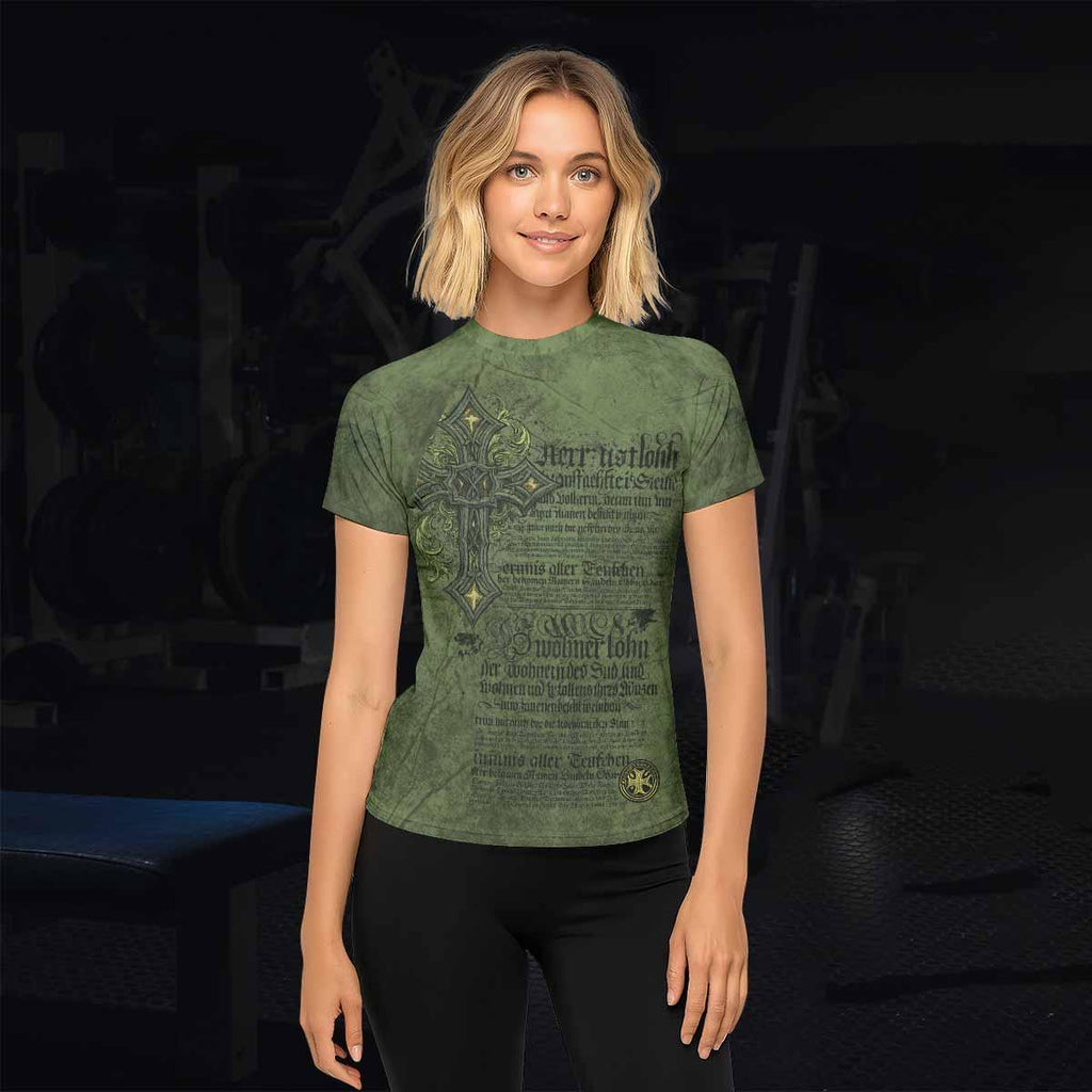 Gothic Cross Rash Guard