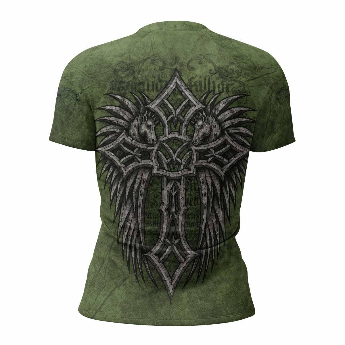 Gothic Cross Rash Guard