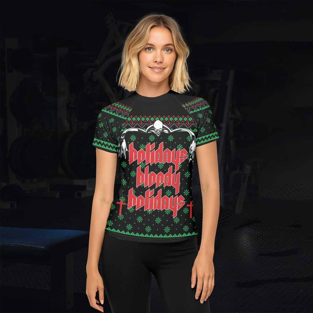 Holidays Bloody Holidays Rash Guard