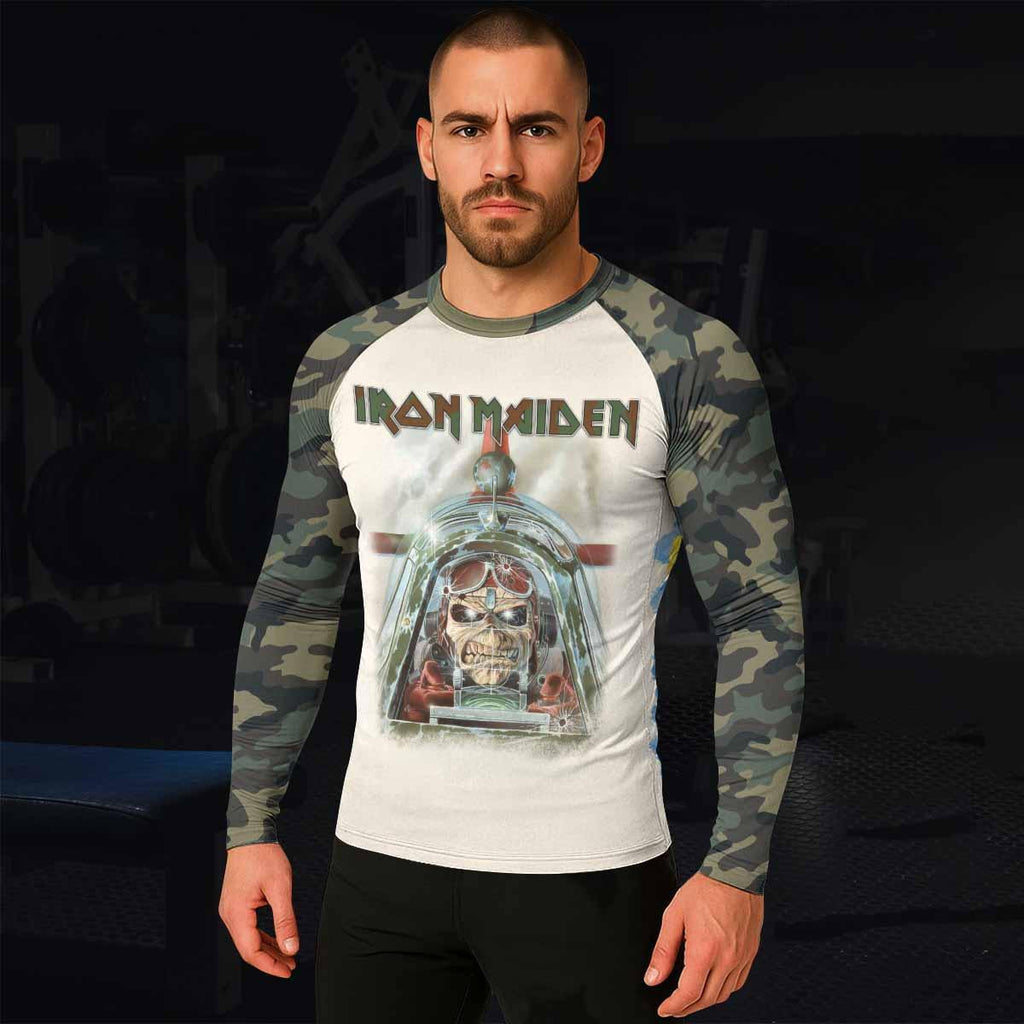 Iron Maiden Aces High Chokes Tight Rash Guard
