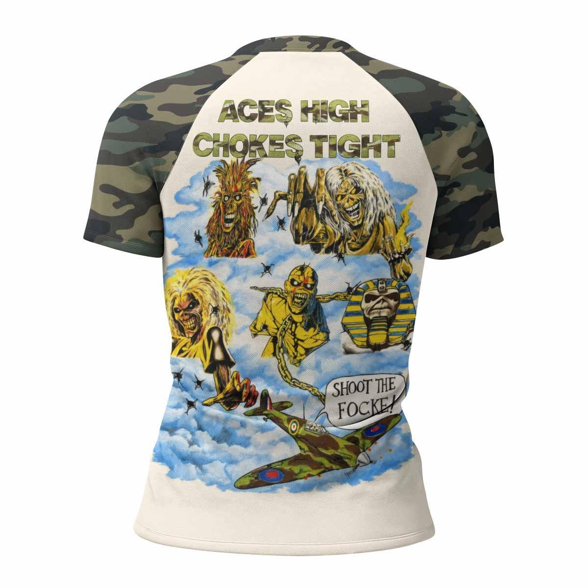 Iron Maiden Aces High Chokes Tight Rash Guard