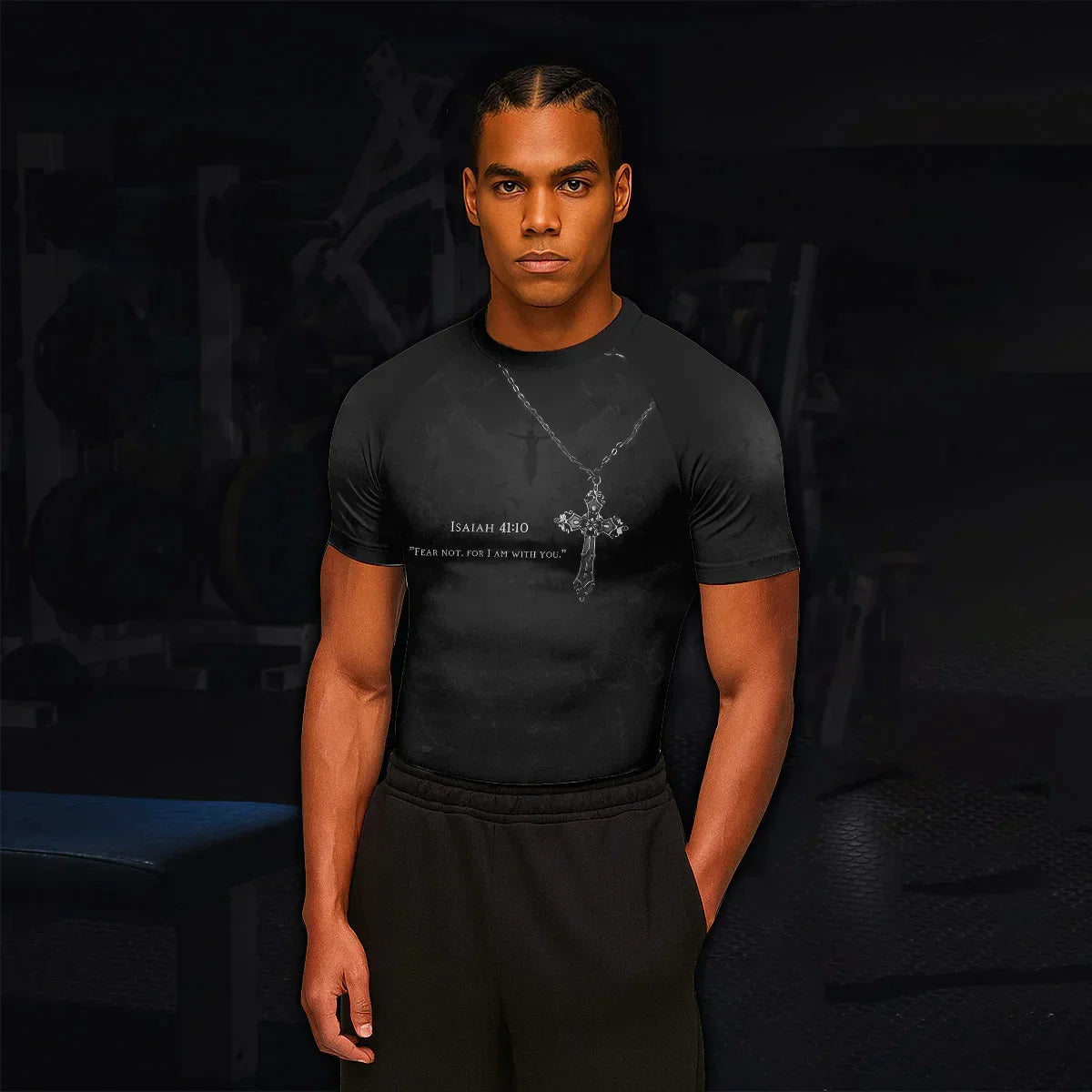 Isaiah 41:10 Fear Not Rash Guard