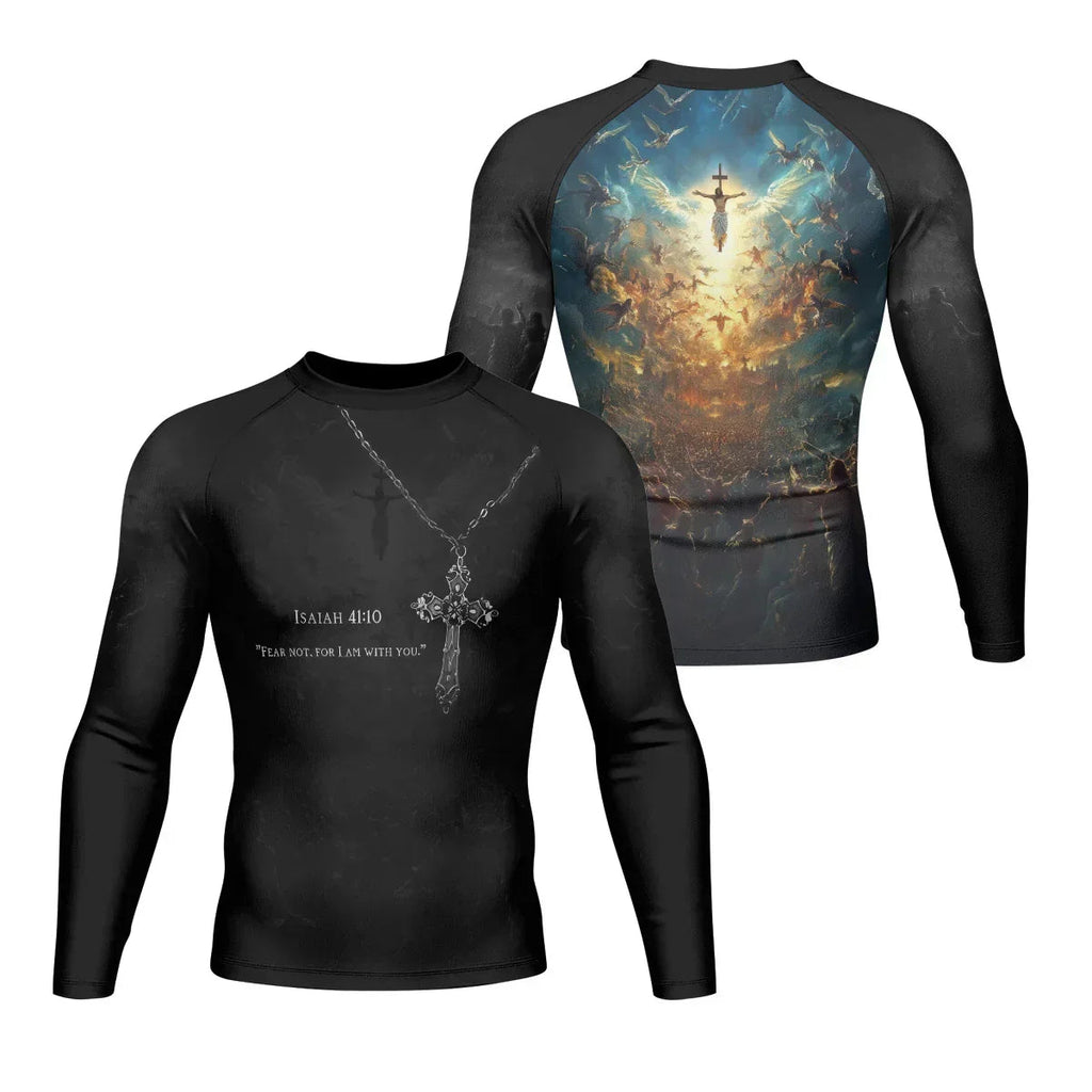 Isaiah 41:10 Fear Not Rash Guard