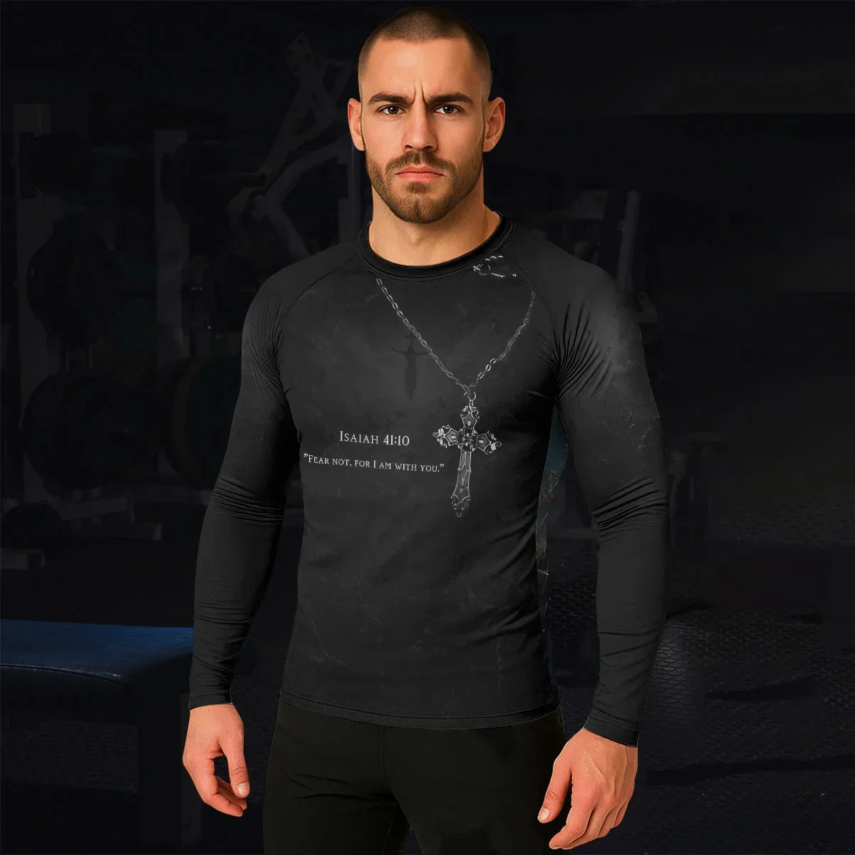 Isaiah 41:10 Fear Not Rash Guard