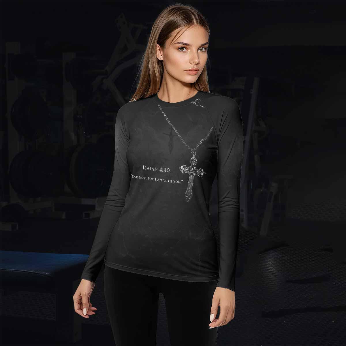 Isaiah 41:10 Fear Not Rash Guard