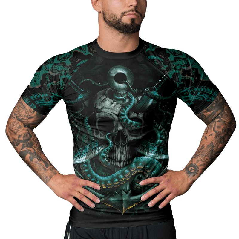 Rashninja The Kraken Men's Short Sleeve Rash Guard