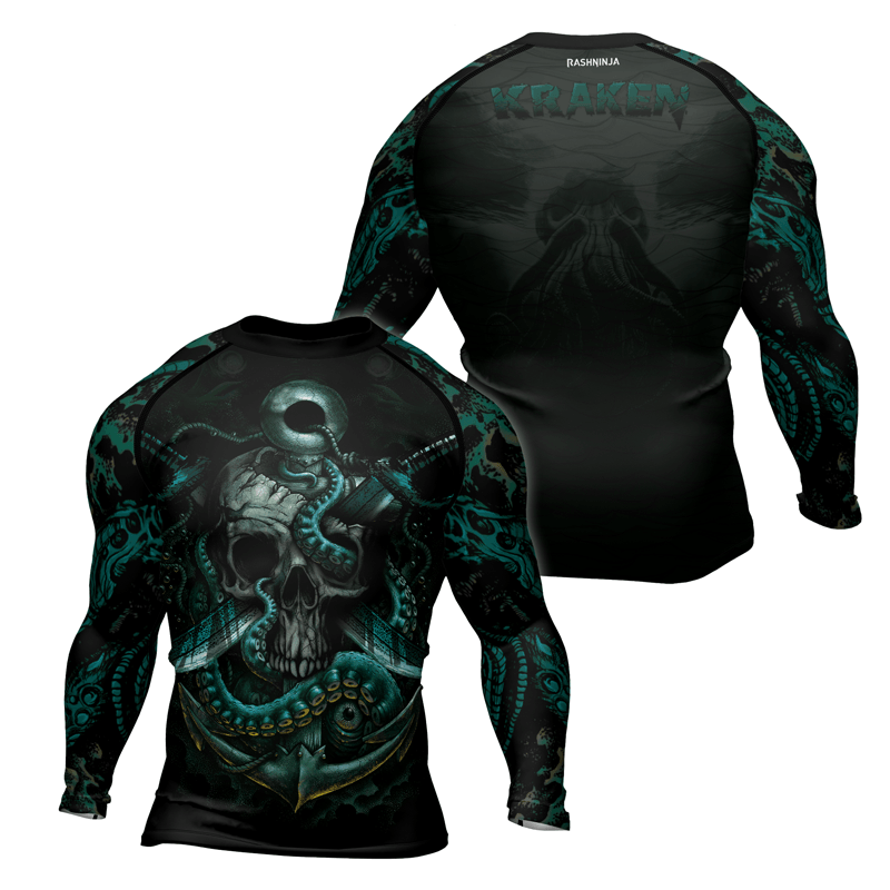 Rashninja The Kraken Men's Long Sleeve Rash Guard