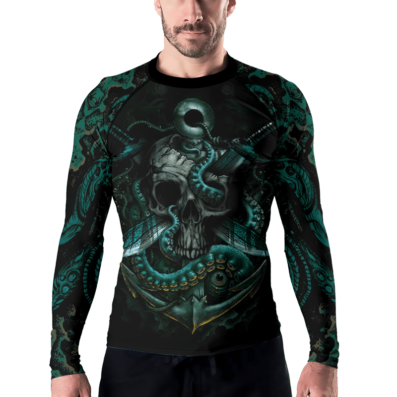 Rashninja The Kraken Men's Long Sleeve Rash Guard