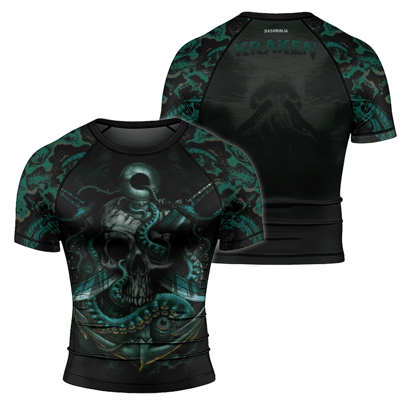 Rashninja The Kraken Men's Short Sleeve Rash Guard