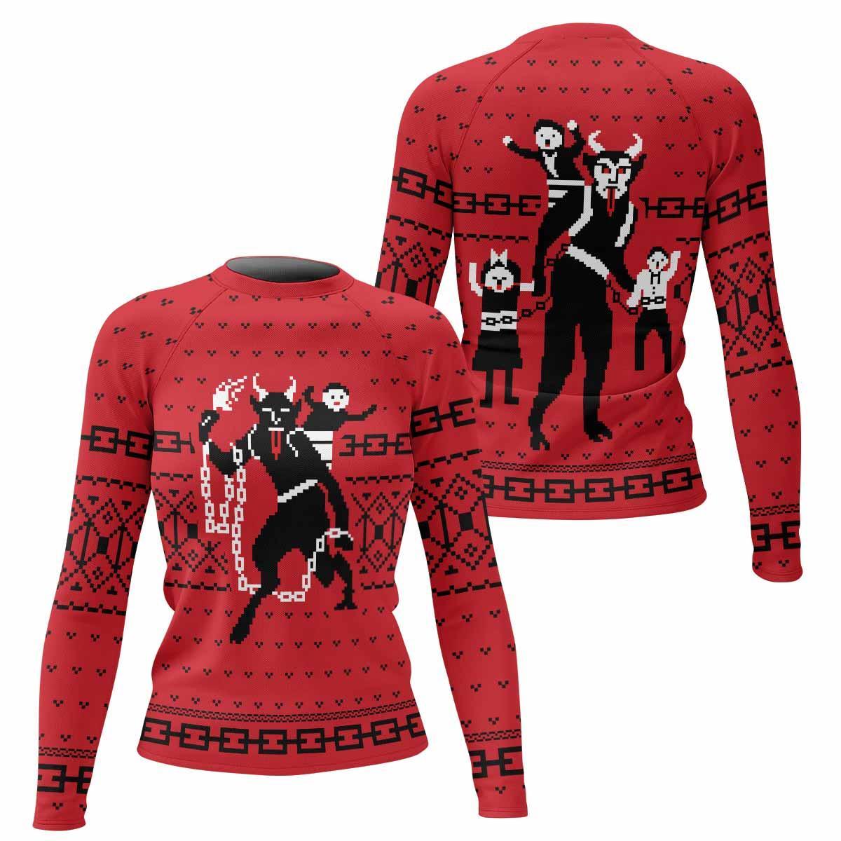 Krampus Christmas Rash Guard
