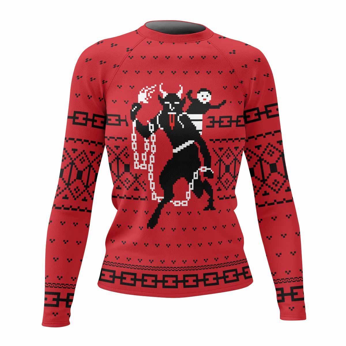 Krampus Christmas Rash Guard