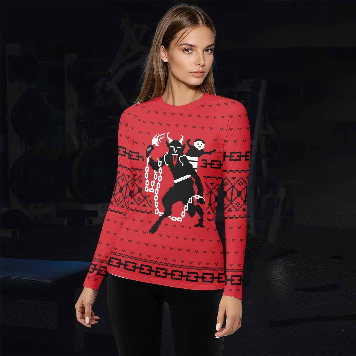 Krampus Christmas Rash Guard