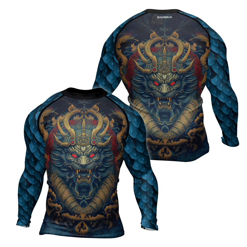 Rashninja Mysterious Dragon Men's Long Sleeve Rash Guard
