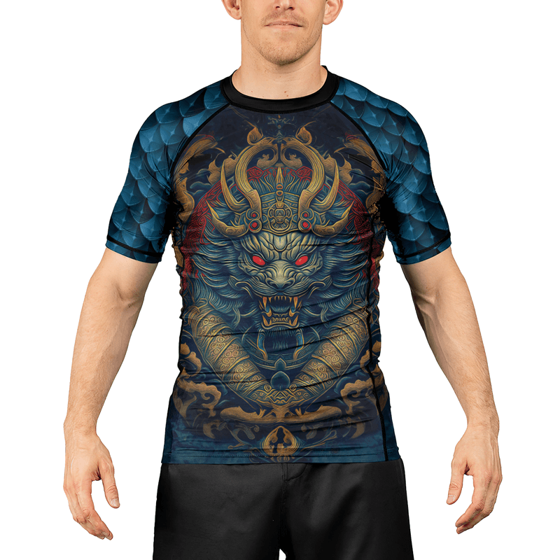 Rashninja Mysterious Dragon Men's Short Sleeve Rash Guard
