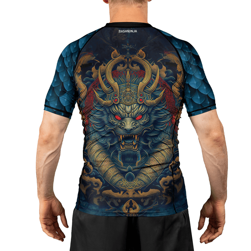 Rashninja Mysterious Dragon Men's Short Sleeve Rash Guard
