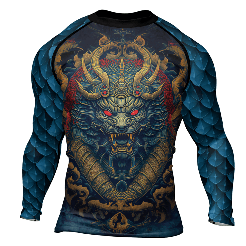 Rashninja Mysterious Dragon Men's Long Sleeve Rash Guard
