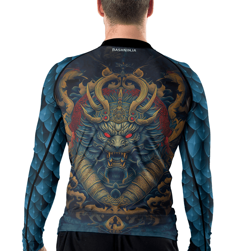 Rashninja Mysterious Dragon Men's Long Sleeve Rash Guard